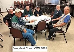VFW9885 breakfast crew